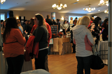 Photo of people attending the bridal show